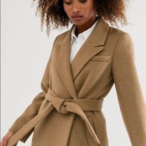 River Island Camel Tailored Coat